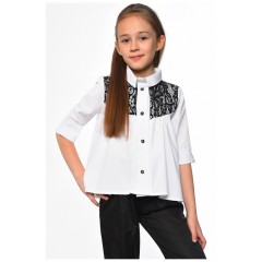 Сорочка дитяча для дівчинки білого кольору 182817L