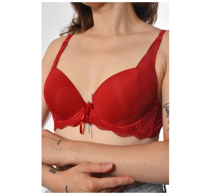 Бюстгальтер жіночий червоного кольору чашка В 183362L