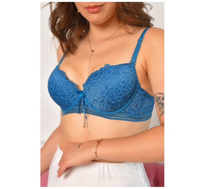 Бюстгальтер жіночий смарагдового кольору чашка В 183542L