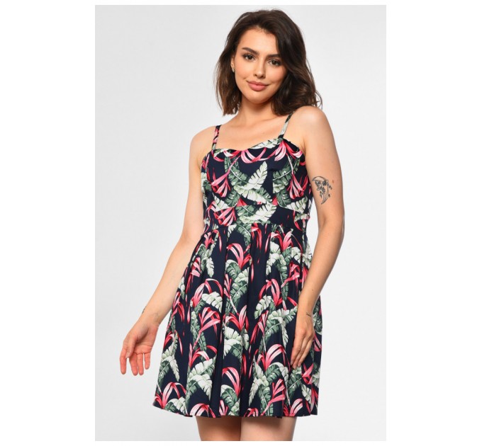 Сарафан жіночий темно-синього кольору 183749L