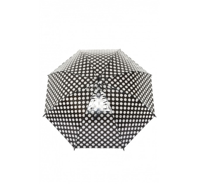 Зонт полуавтомат тростник черного цвета 184415L