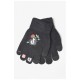 Детские перчатки с начесом черного цвета 185178L