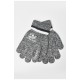 Рукавички дитячі з начісом сірого кольору 185218L