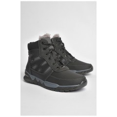 Ботинки мужские зимние на меху черного цвета 185522L