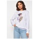 Світшот жіночий з малюнком білого кольору 185602L