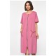 Халат жіночий батальний з принтом рожевого кольору 185799L