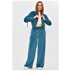 Спортивний костюм жіночий темно-зеленого кольору 186869L