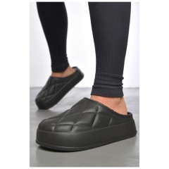 Калоші без задника утеплені чорного кольору 186920L Калоші без задника утеплені чорного кольору 186920L