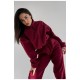 Спортивний костюм жіночий бордового кольору 187054L