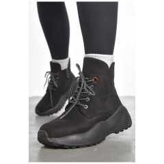 Черевики жіночі демісезонні чорного кольору 187531L Черевики жіночі демісезонні чорного кольору 187531L