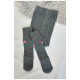 Колготи дитячі для дівчинки темно-сірого кольору 187607L