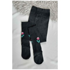 Колготи дитячі для дівчинки чорного кольору 187609L