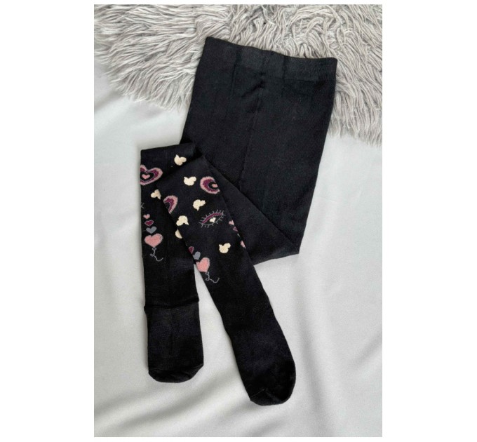 Колготи дитячі для дівчинки чорного кольору 187628L