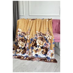 Плед помаранчевого кольору з принтом розмір 200*230 187671L