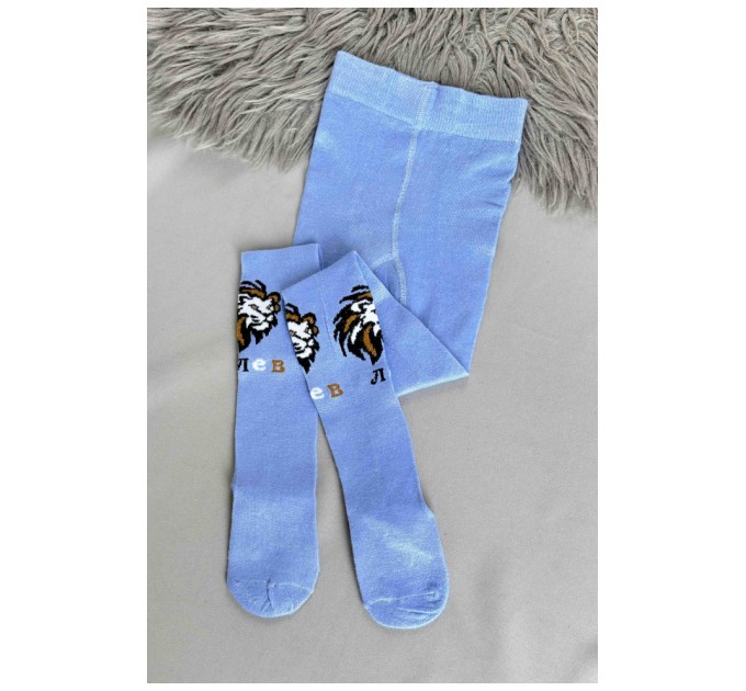 Колготи дитячі для хлопчика блакитного кольору 187688L