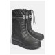 Чоботи чоловічі піна на штучному хутрі чорного кольору 187716L
