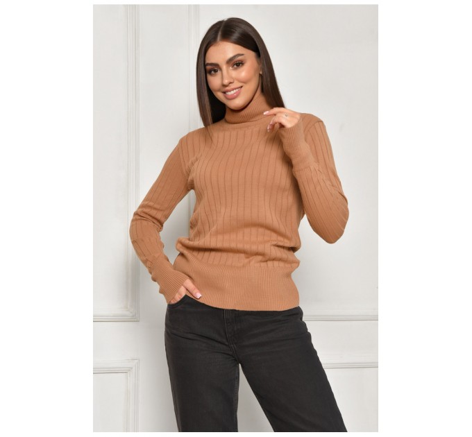 Гольф женский однотонный бежевого цвета 187863L