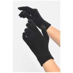 Перчатки женские сенсорные черного цвета 187990L