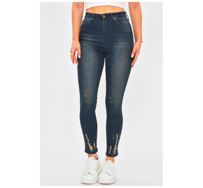 Джинсы женские темно-синего цвета 188458L