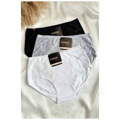 Набір жіночих трусів напівбатальних 3 штуки 188555L