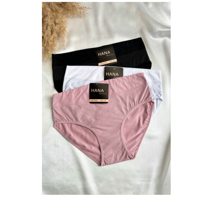 Набор женских трусов полубатальных 3 штуки 188565L