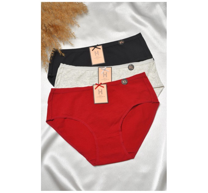 Набор женских трусов полубатальных 3 штуки 188587L