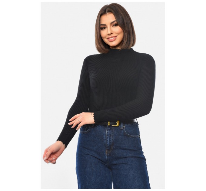 Гольф жіночий чорного кольору 188857L