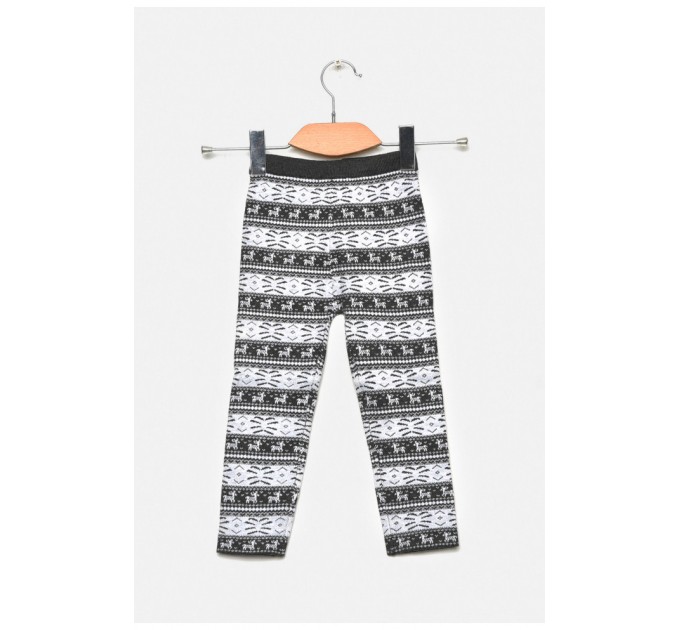 Демисезонные лосины для девочки черного цвета 189080L