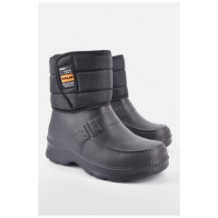 Дутики чоловічі піна на хутрі чорного кольору 189172L