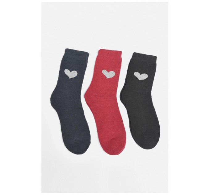 Набір шкарпеток жіночих махрових 3 штуки 189352L