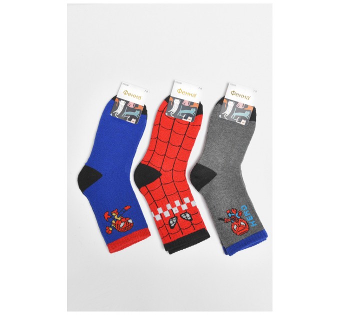 Набор детских махровых носков для мальчика 3 штуки 189464L