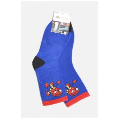 Носки детские махровые для мальчика синего цвета 189469L