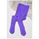 Колготи дитячі махрові для дівчинки фіолетового кольору 189565L