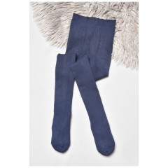 Колготы детские махровые для девочки темно-синего цвета 189570L Колготы детские махровые для девочки темно-синего цвета 189570L