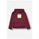 Худі дитяче темно-бордового кольору з капюшоном 189627L