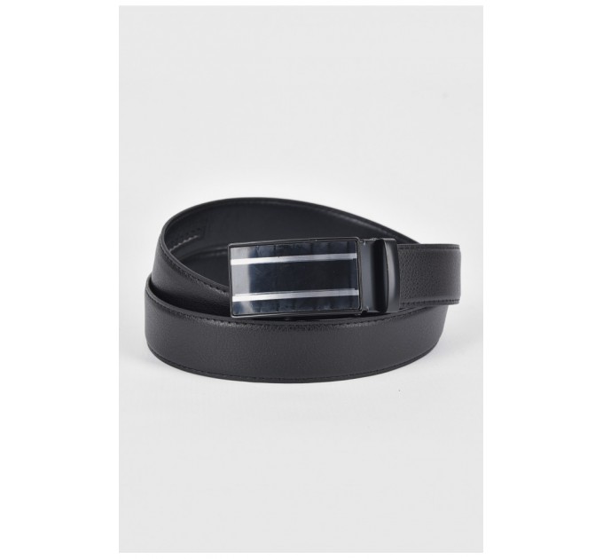 Ремінь чоловічий чорного кольору розмір 110*3,5 см 189915L