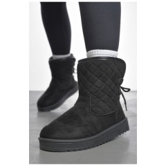 Угги женские на меху черного цвета 189961L