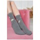 Шкарпетки жіночі махрові сірого кольору 190154L