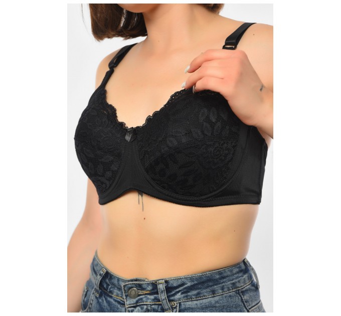 Бюстгальтер жіночий чорного кольору чашка F 190178L