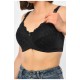 Бюстгальтер жіночий чорного кольору чашка F 190178L