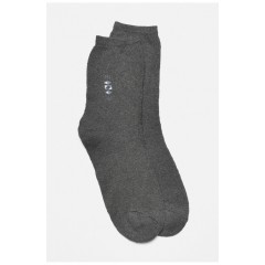 Шкарпетки чоловічі махрові темно-сірого кольору 190179L