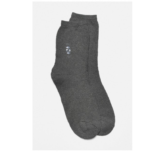 Носки мужские махровые темно-серого цвета 190179L