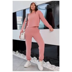 Сортивний костюм жіночий теракотового кольору 190619L