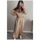 Спортивний костюм жіночий бежевого кольору 190656L