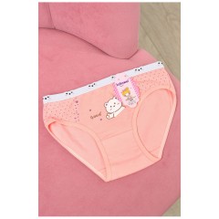 Трусики дитячі для дівчинки персикового кольору з малюнком 190731L