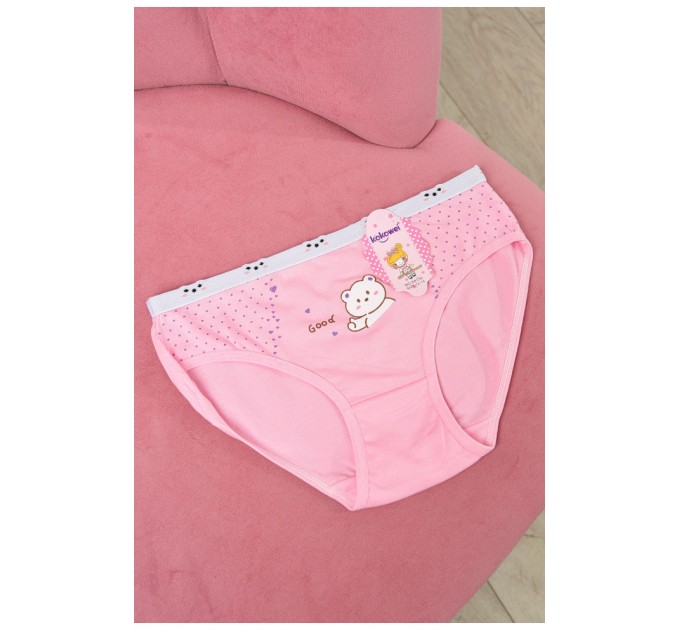 Трусики дитячі для дівчинки рожевого кольору з малюнком 190735L