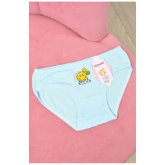 Трусики дитячі для дівчинки блакитного кольору з малюнком 190749L