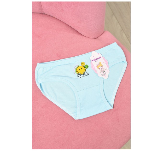 Трусики дитячі для дівчинки блакитного кольору з малюнком 190749L