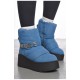 Черевики жіночі зимні синього кольору 190850L