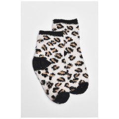 Шкарпетки дитячі травка чорного кольору з принтом 191118L Шкарпетки дитячі травка чорного кольору з принтом 191118L